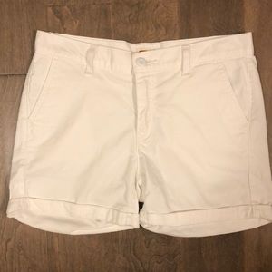 Levi’s white twill shorts
